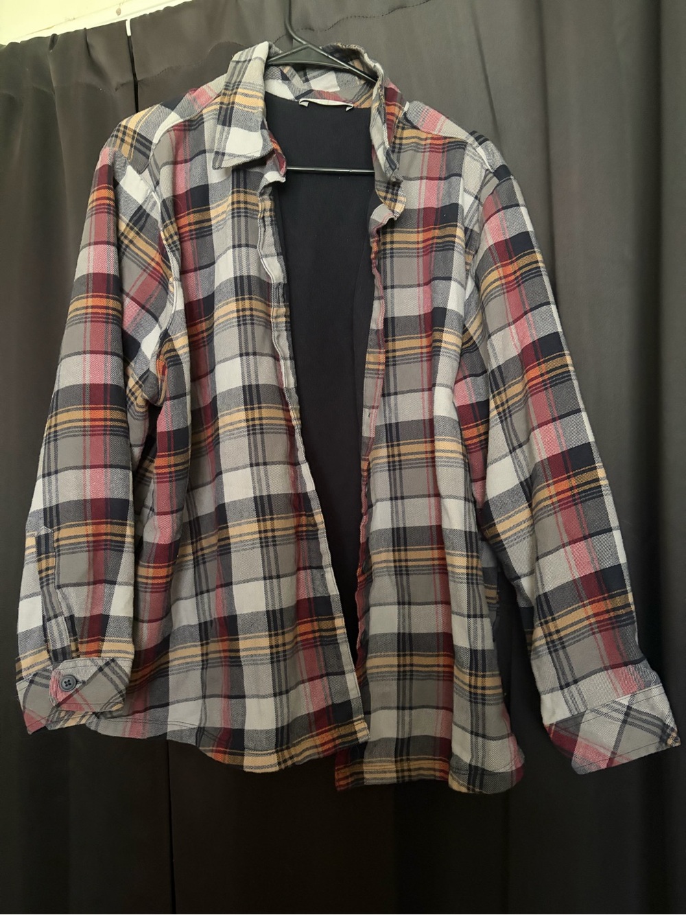 Fleece flannel jacket